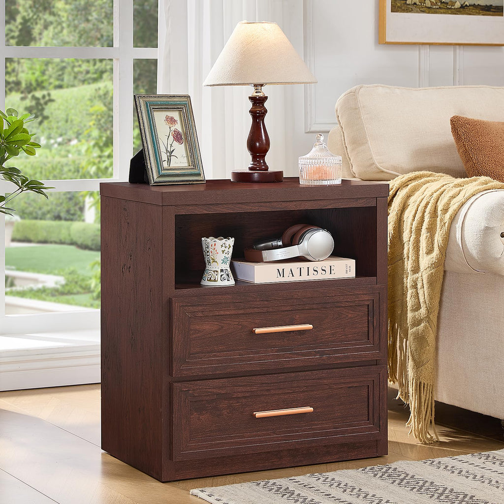 24'' Wide 2 Drawer Wood Nightstand K78257