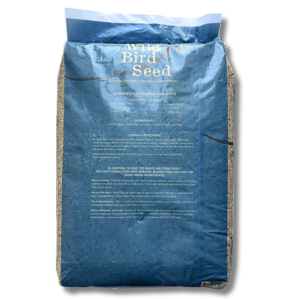 No Waste Wild Bird Seed 20 lb Bag Shell-Free Blend T4837