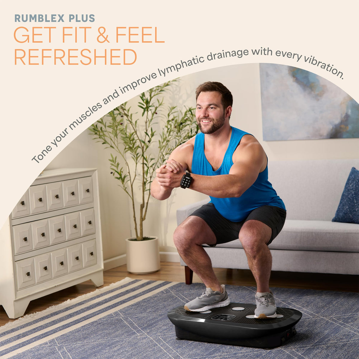Vibration Plate Exercise Machine with 7 Training Modes T501997