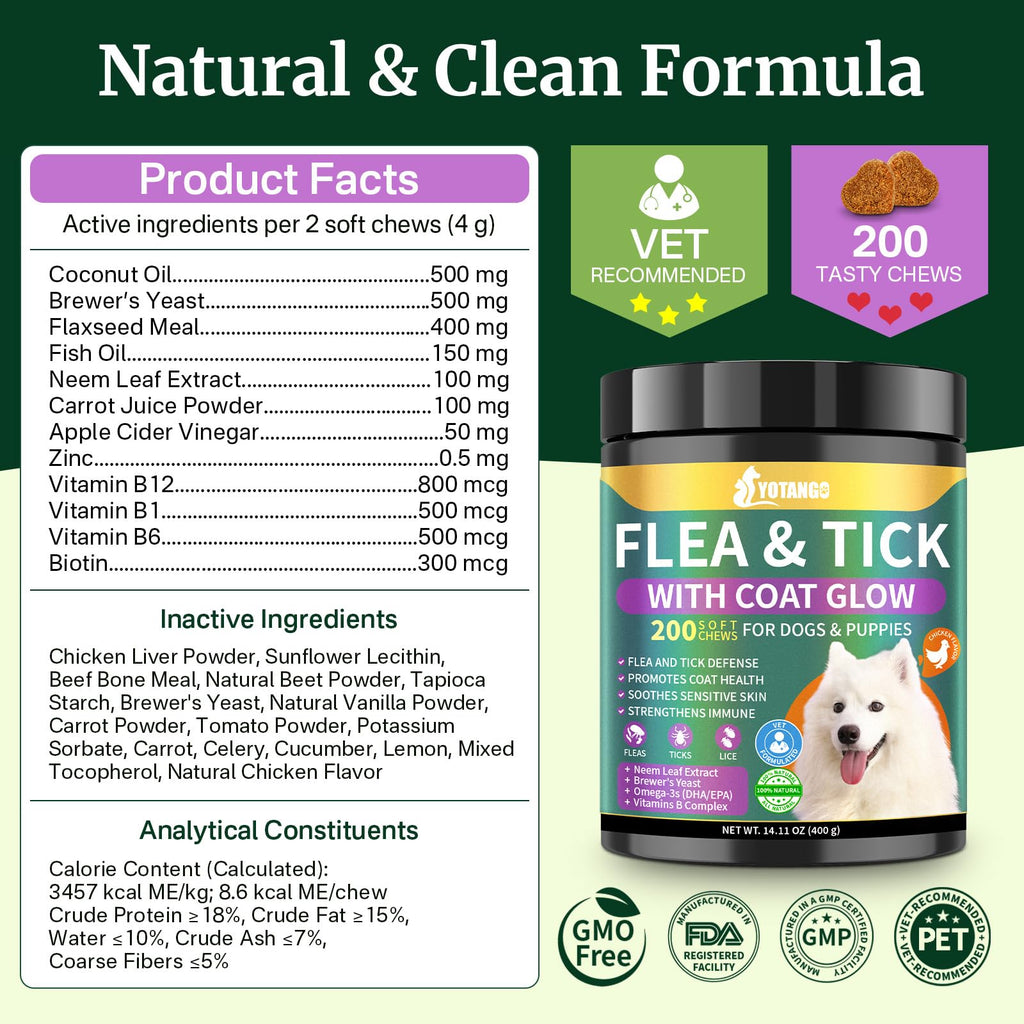 Dog Flea and Tick Prevention Chewables S3732