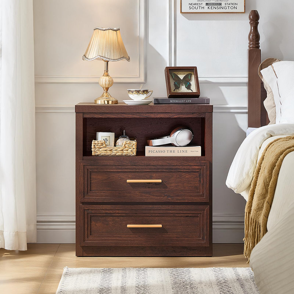 24'' Wide 2 Drawer Wood Nightstand K78257