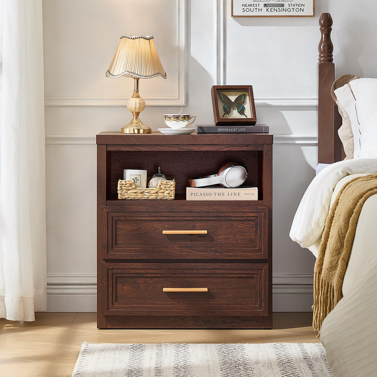 24'' Wide 2 Drawer Wood Nightstand K78257
