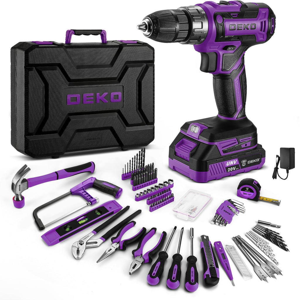 20V Cordless Power Drill Tool Kit Set with Battery S474