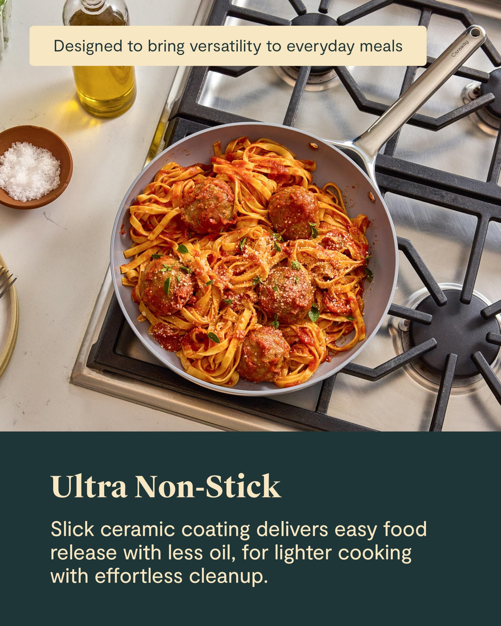 Non-Stick Ceramic Coated Fry Pan Trio, 8", 10.5", & 12" A58936