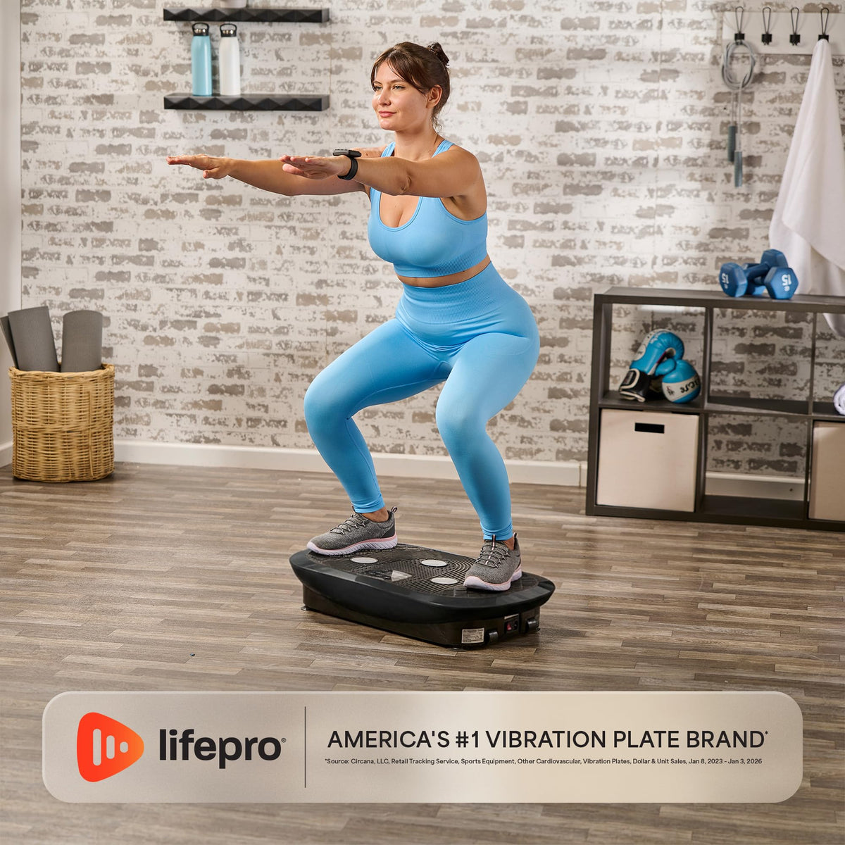 Vibration Plate Exercise Machine with 7 Training Modes T501997