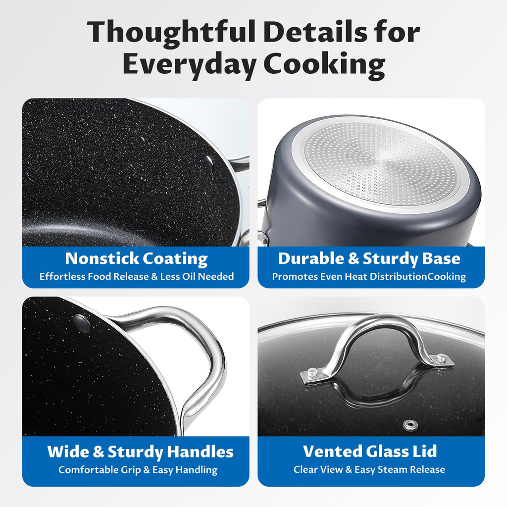 12 Quart Nonstick Stock Pot with Lid M415453