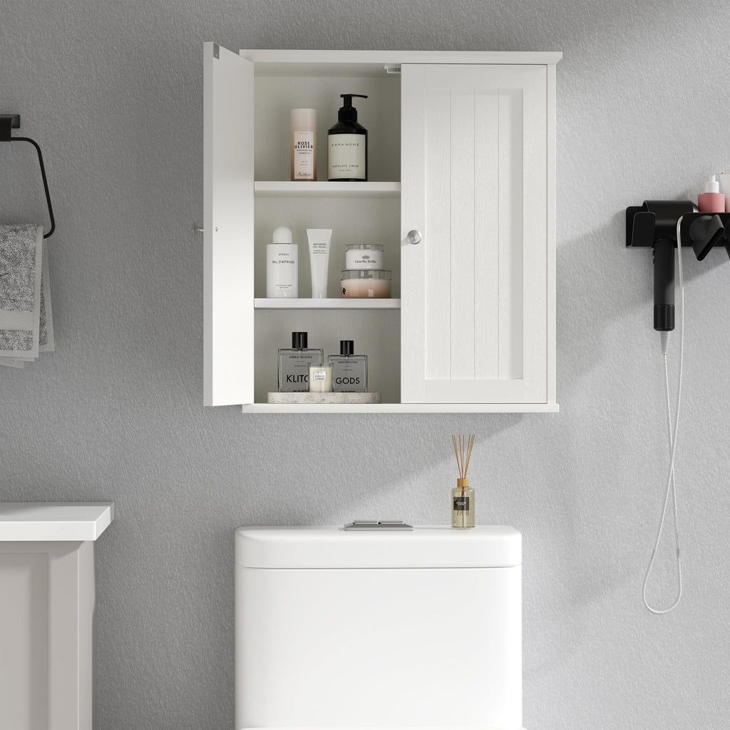 White Bathroom Wall Medicine Cabinet C26984