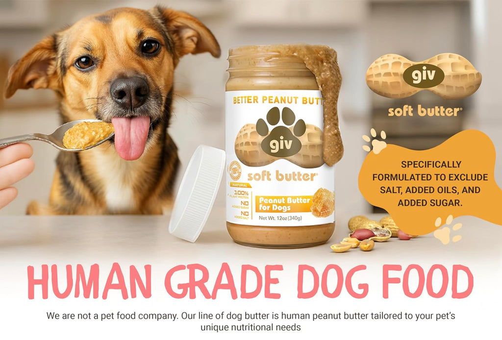 All Natural Peanut Butter for Dogs, 2 Ingredients, 4oz Pouches I78385