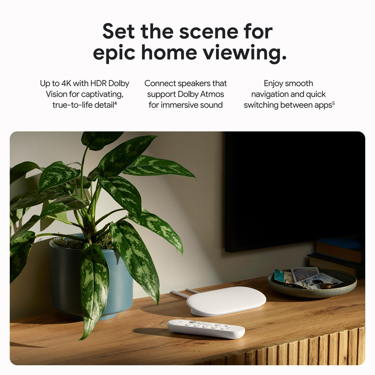 4K Streaming Device with Voice Search Remote 32 GB Storage W7592