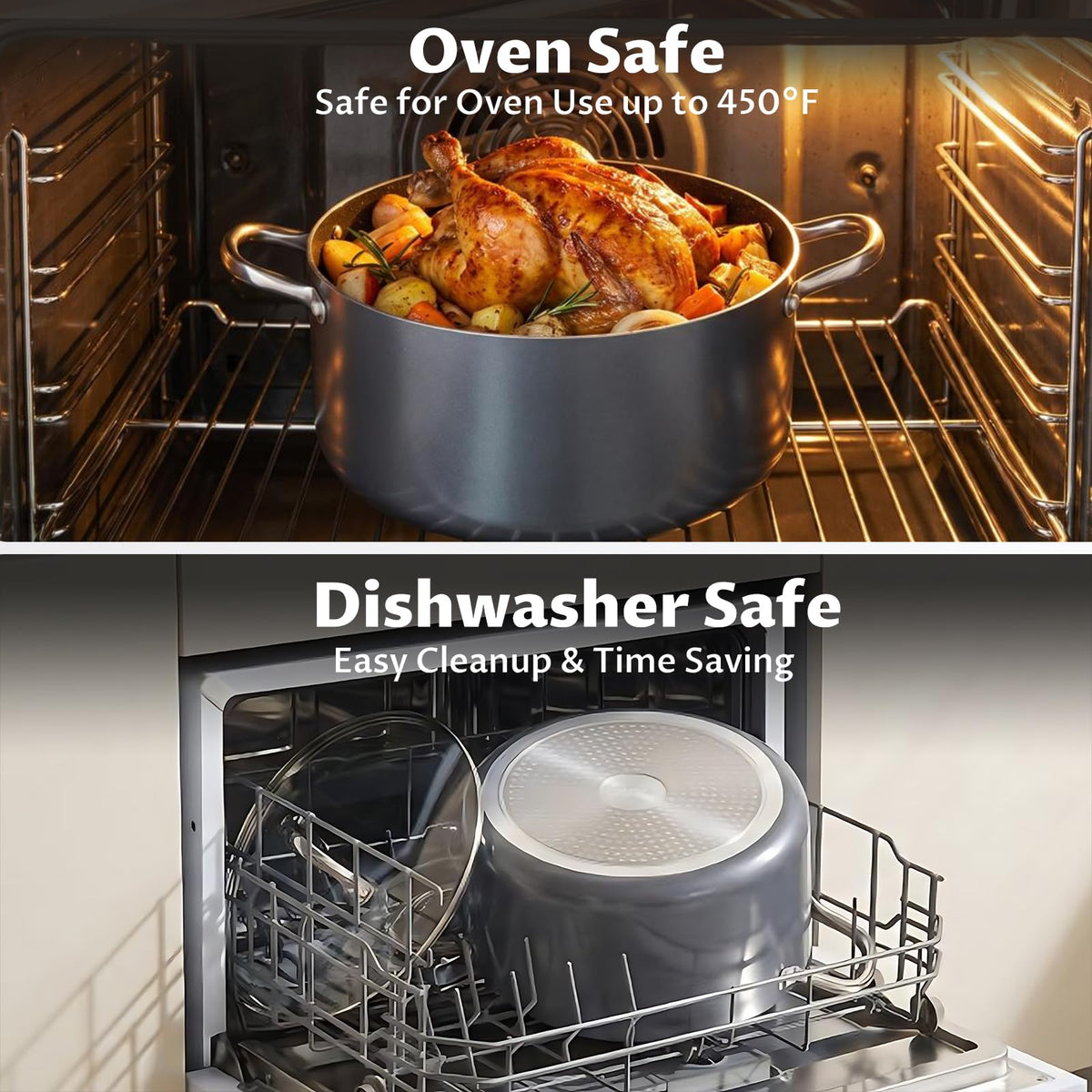 12 Quart Nonstick Stock Pot with Lid M415453