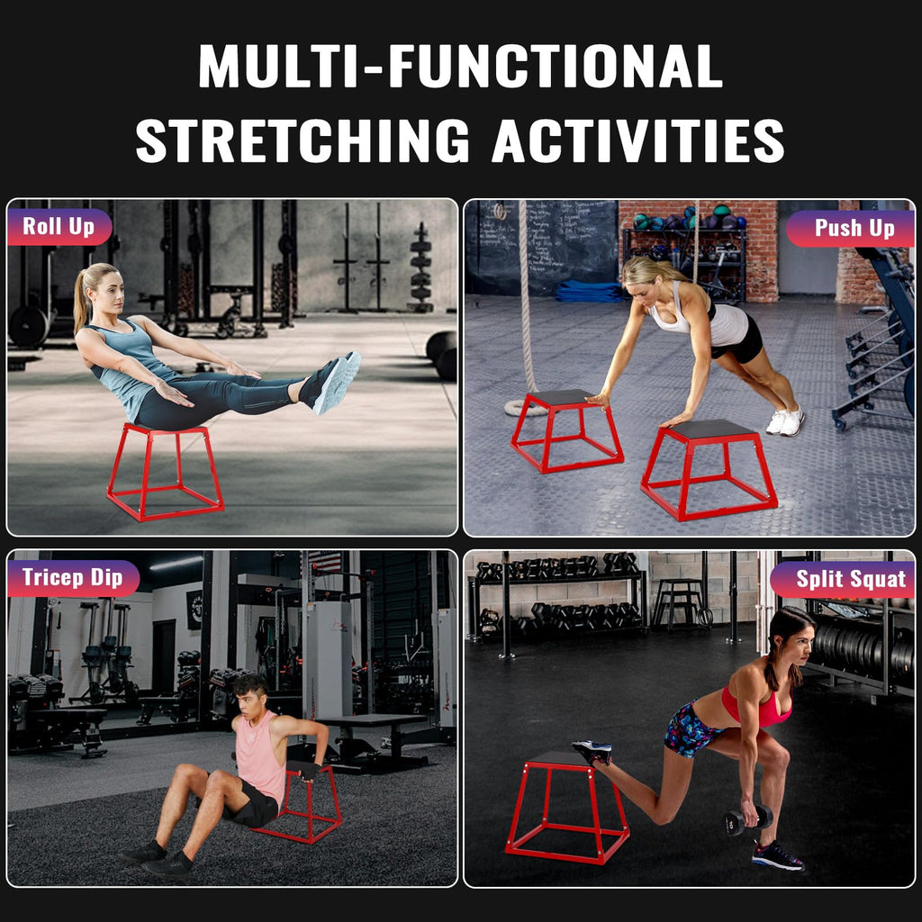 Adjustable Steel Plyometric Jump Box Set M13965