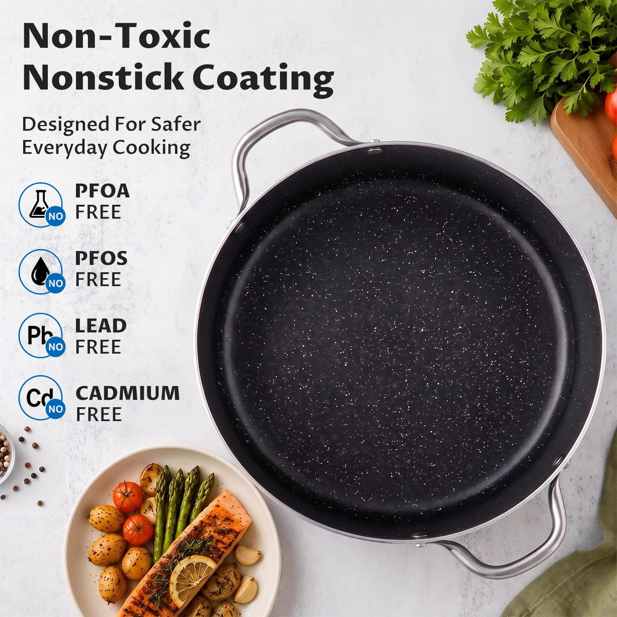 12 Quart Nonstick Stock Pot with Lid M415453