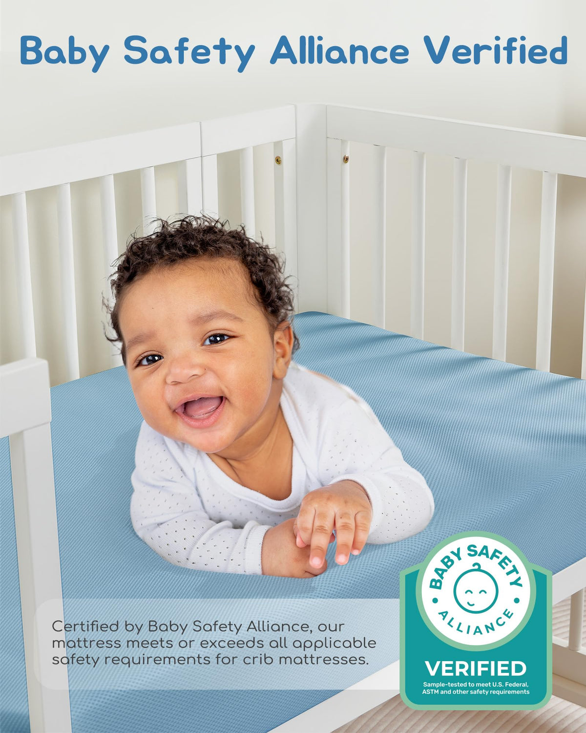 Breathable Waterproof Crib Mattress J47841