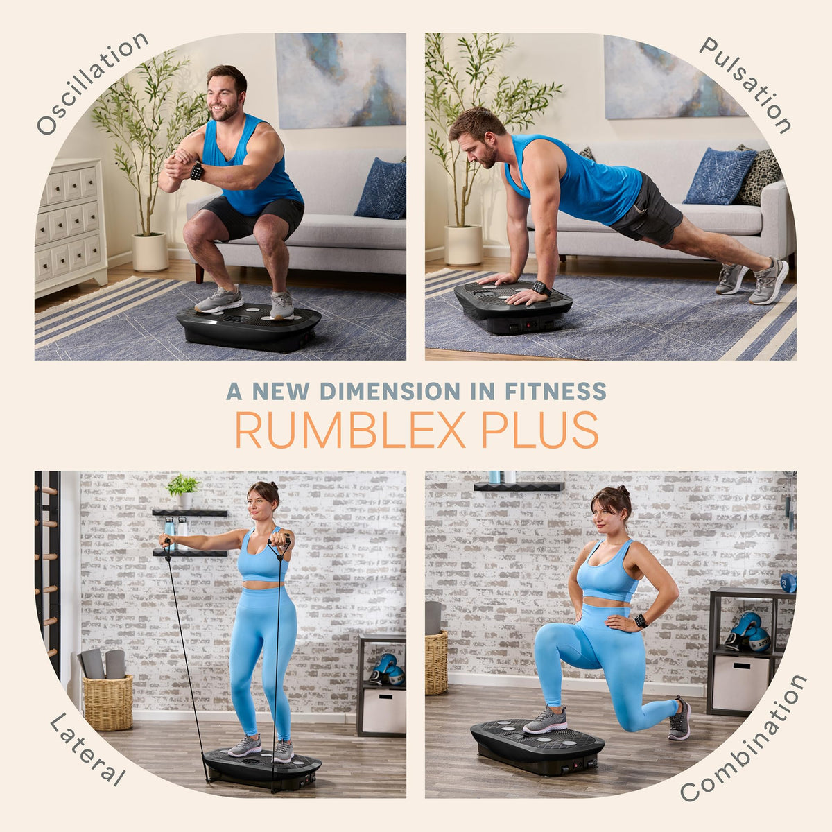 Vibration Plate Exercise Machine with 7 Training Modes T501997