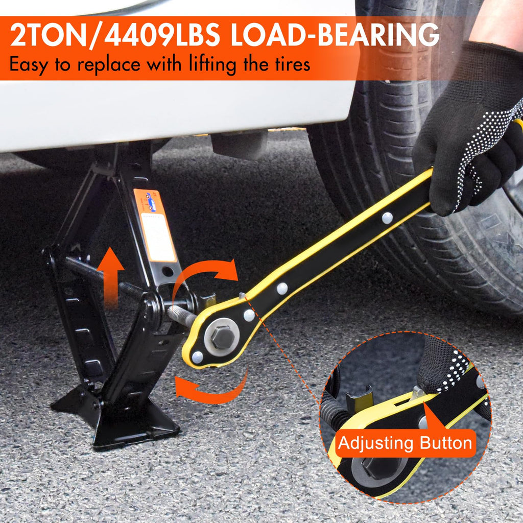 2 Ton Scissor Car Jack with Lug Wrench O95589