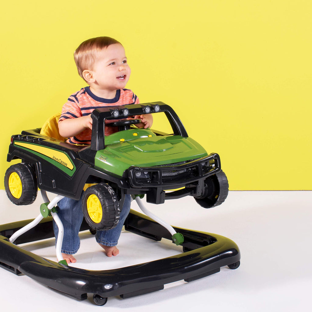 Green Baby Activity Center & Push Walker with Steering Wheel Toy J306237