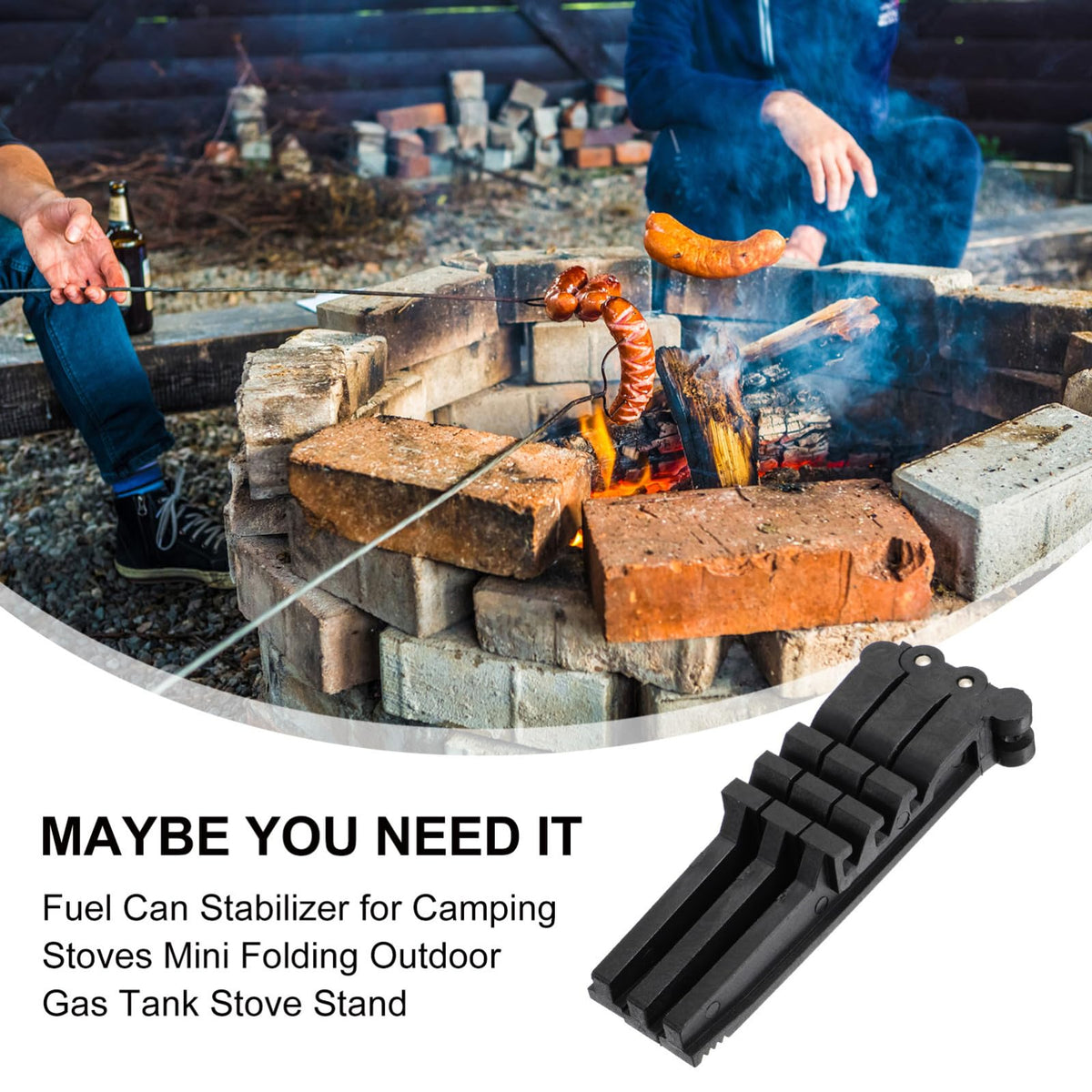 Folding Camping Stove Stand Tripod Fuel Can Stabilizer M617