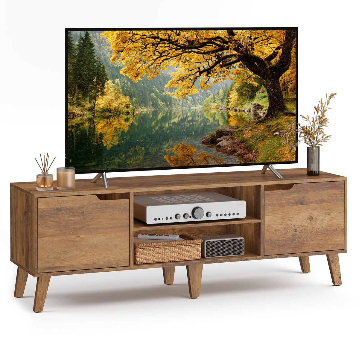 TV Stand with Adjustable Shelf C159