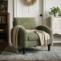 Green Accent Chair with Side Pockets Z2048