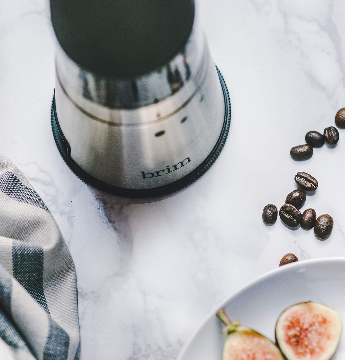 Electric Handheld Burr Coffee Grinder, 9 Grind Settings, Stainless Steel/Black H956