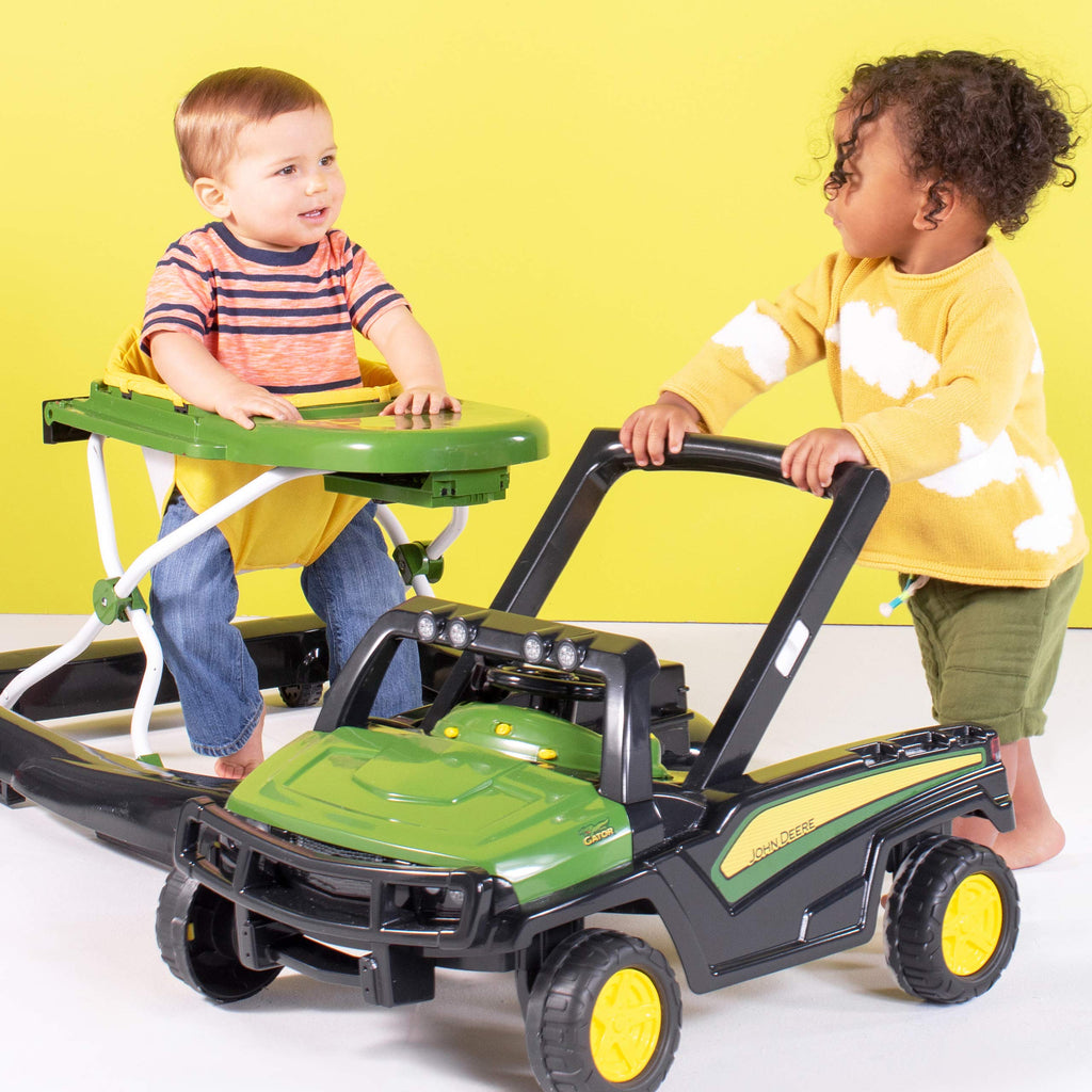 Green Baby Activity Center & Push Walker with Steering Wheel Toy J306237