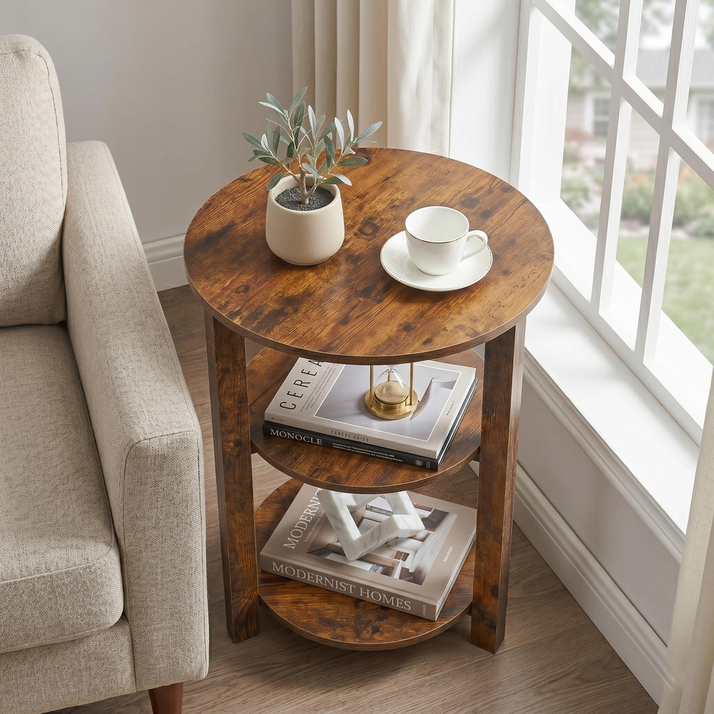 3-Tier Round Side Table Q116