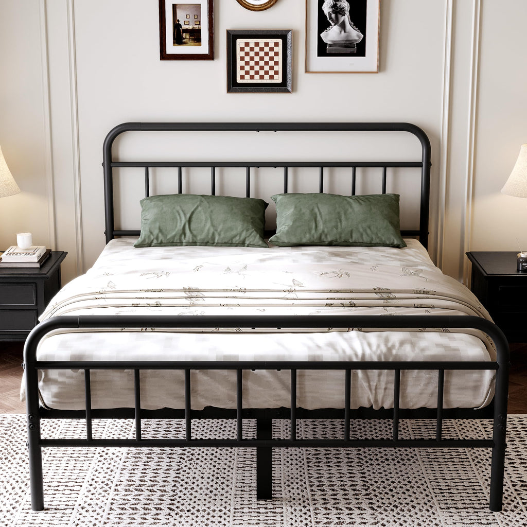 Queen Size Metal Bed Frame with Storage Space K623869